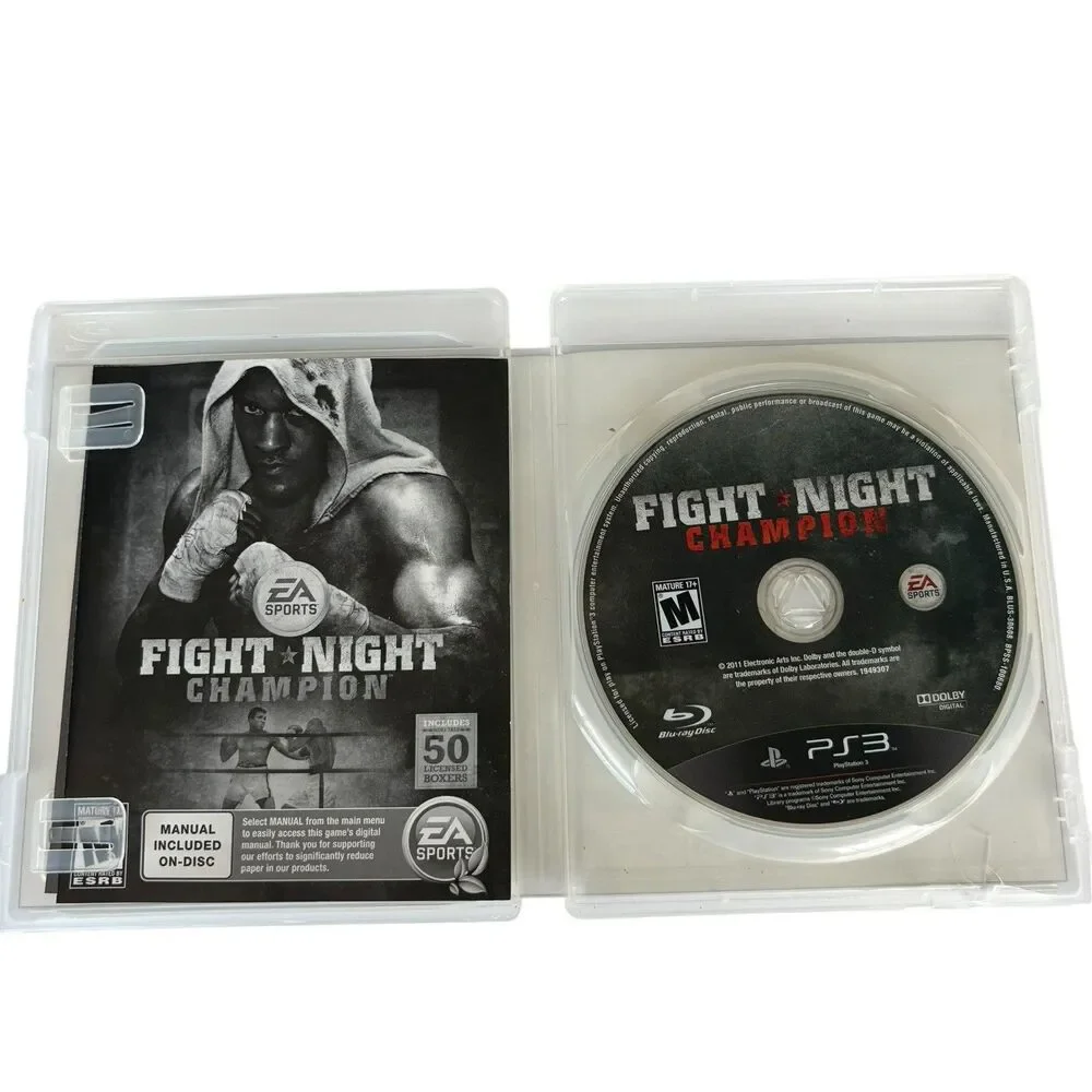 FIGHT NIGHT CHAMPION PlayStation 3 PS3 Complete in Case! EA Sports ~ 50+ Boxers!
